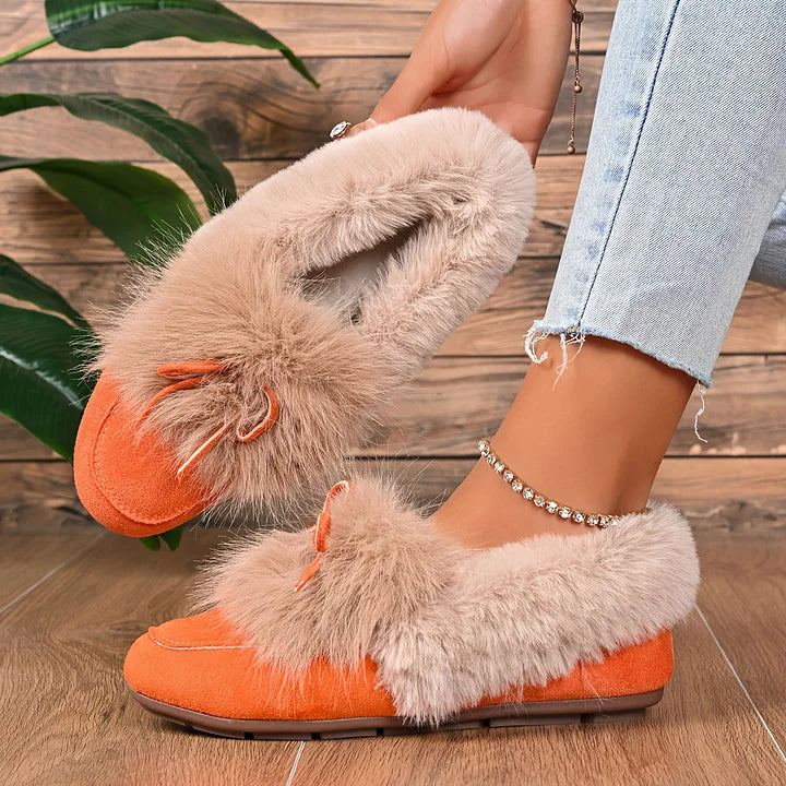 Kesmina - Comode Scarpe Antiscivolo in Pelliccia Sintetica