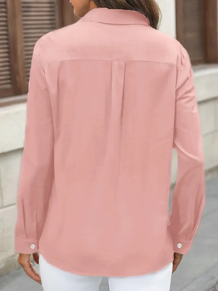 Athena - Camicia In Cotone Con Tasche Frontali