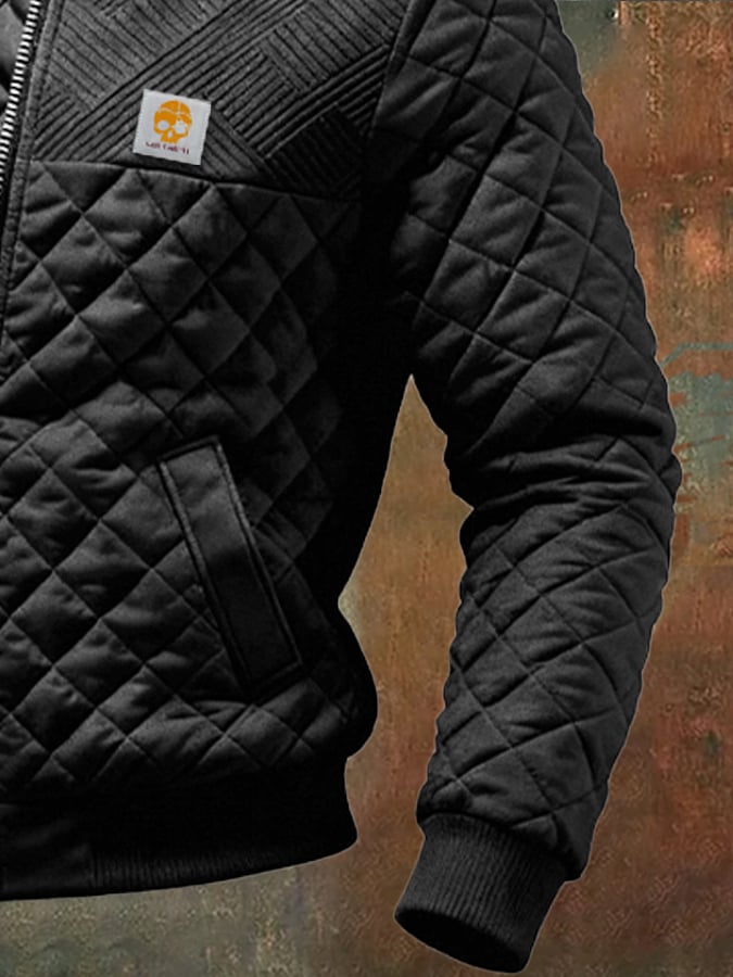 Istvan - Giacca Trapuntata Patchwork Con Tasche Multiple