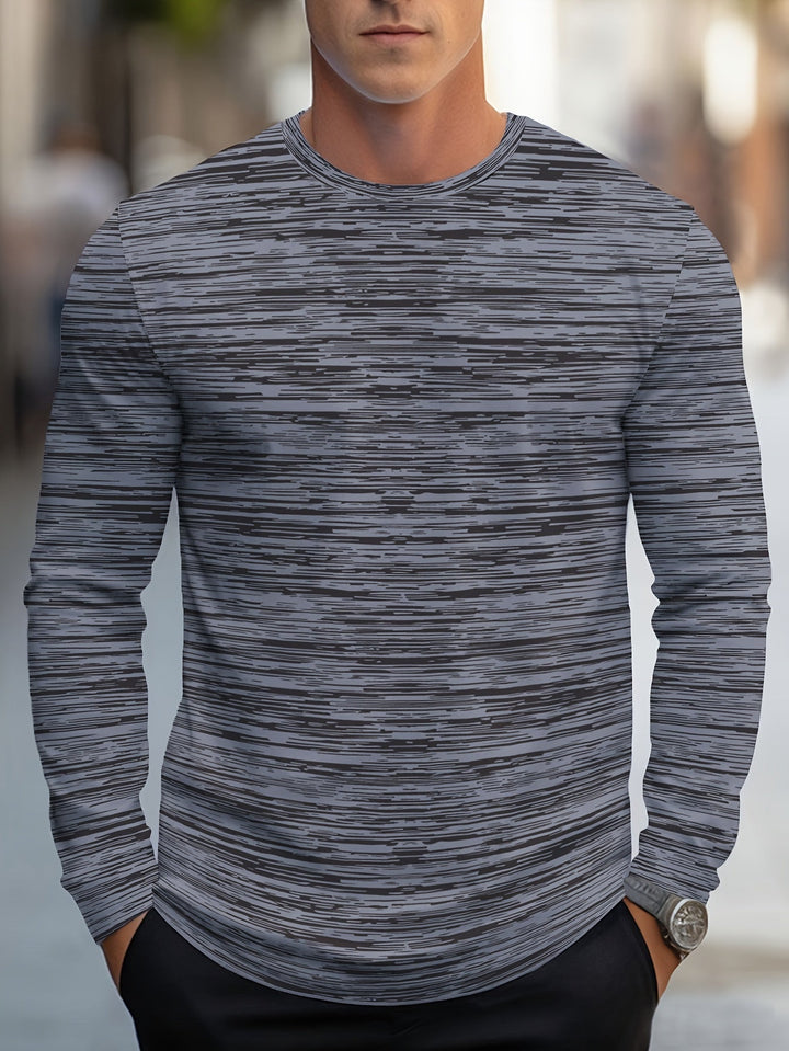 Alir - Camicia Casual a Maniche Lunghe a Righe