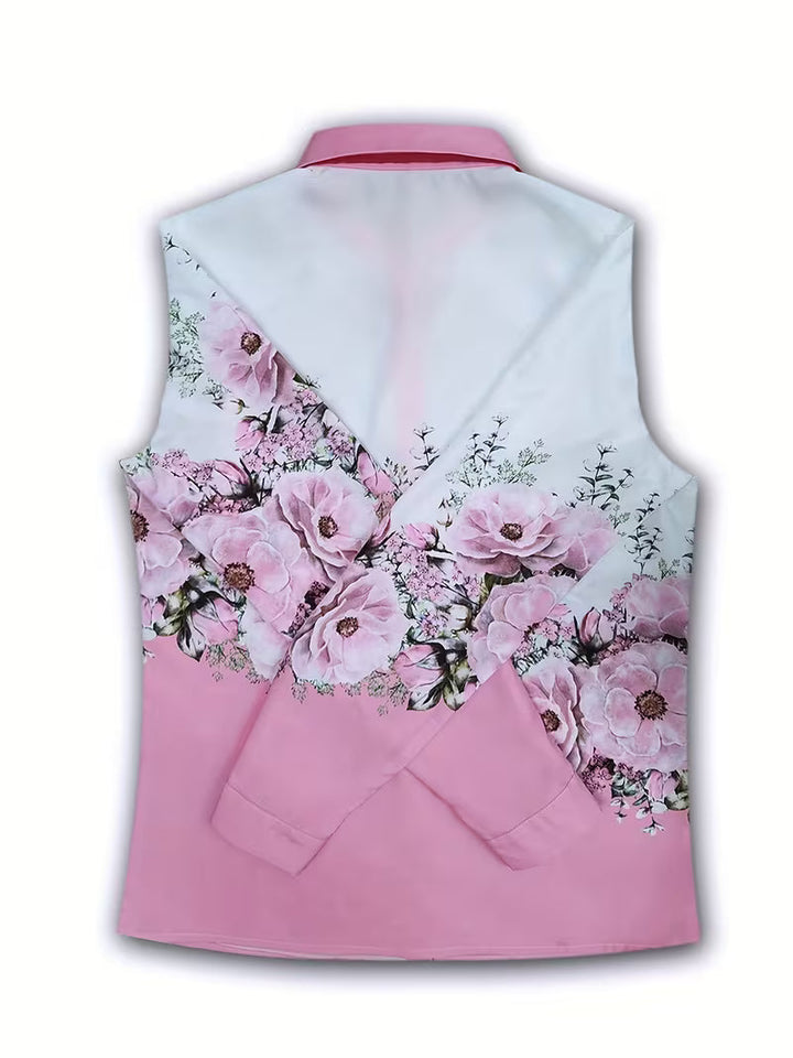 Yaleian - Camicia Floreale con Bottoni