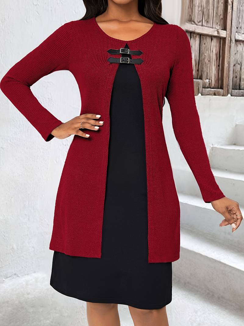 Shirahoshi - Completo Due Pezzi Con Collo Rotondo Per Autunno e Inverno