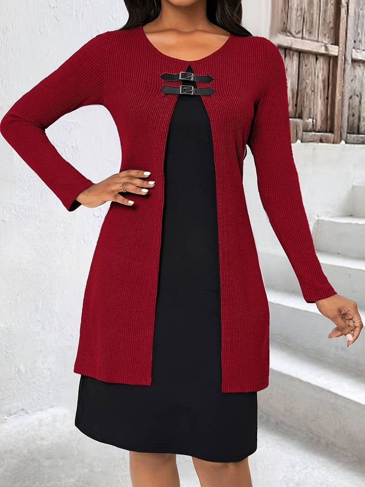 Shirahoshi - Completo Due Pezzi Con Collo Rotondo Per Autunno e Inverno