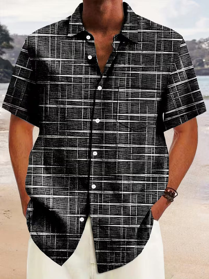 Jerrick - Camicia Con Stampa Geometrica Vintage