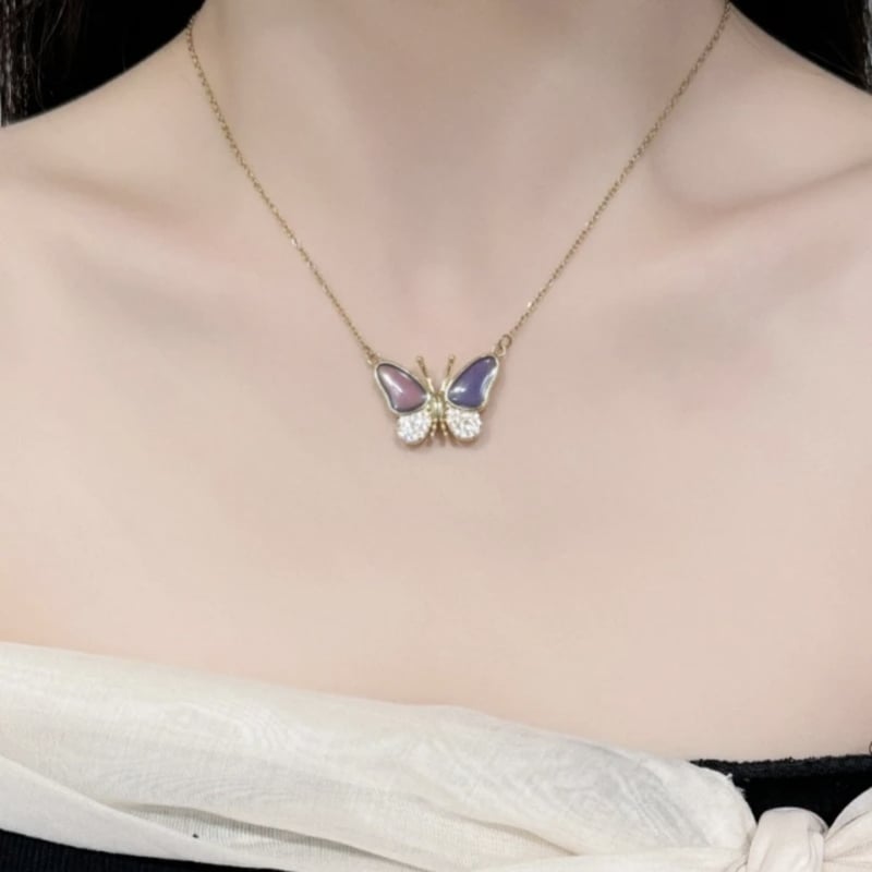Celestafly - Collana con Farfalla che Cambia Colore