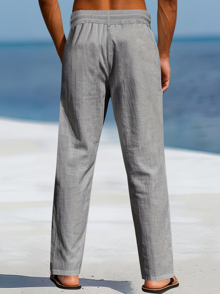 Aznar - Casual Lino Elastico Pantaloni