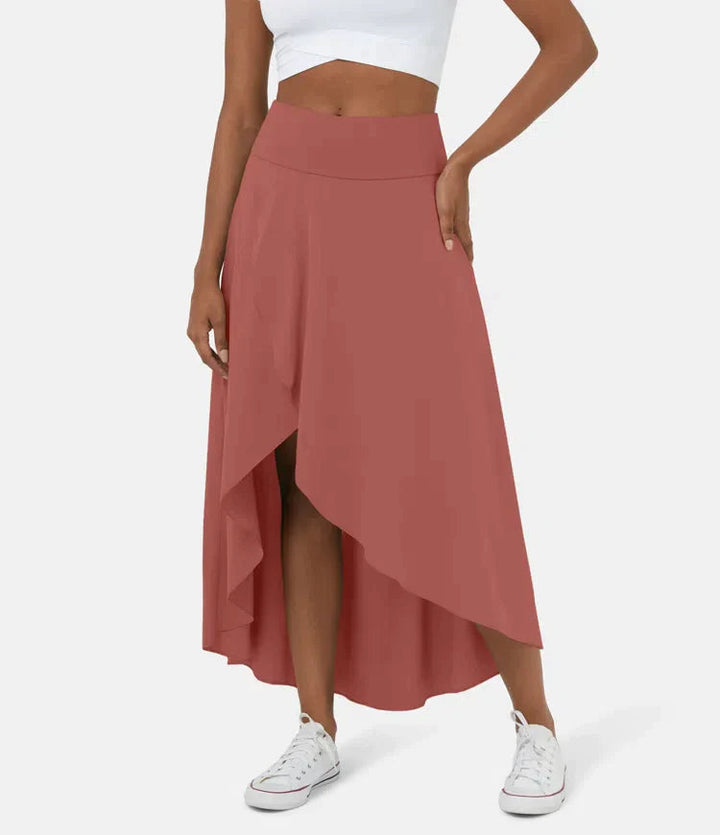 Keisha - Gonna Midi Casual Con Vita Alta E Gonna Svasata Profonda