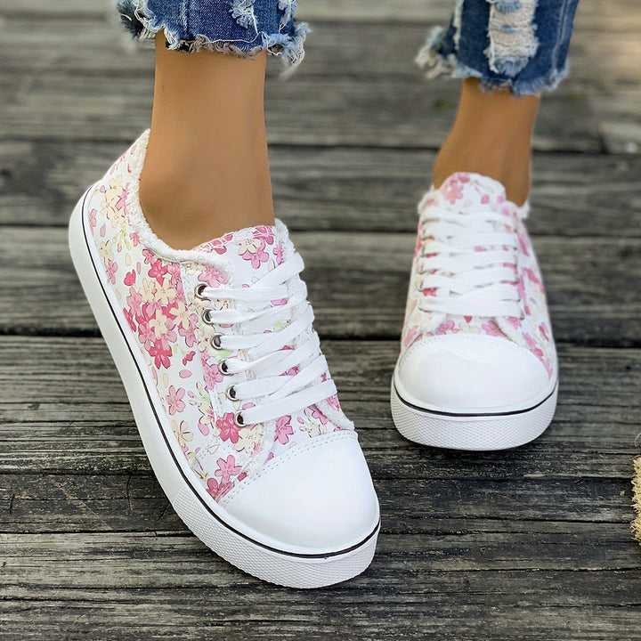 Bristy - Scarpe Stringate Con Stampa Floreale