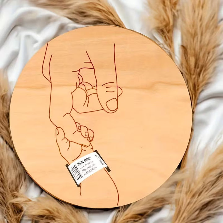 BirthMark - Placca in Legno per Bracciale di Nascita