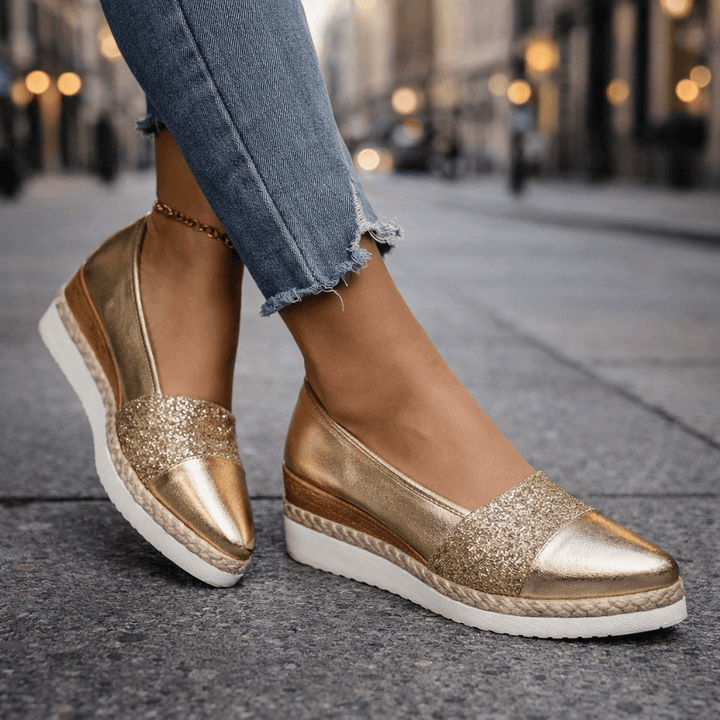 Jahaira - Eleganti Scarpe Con Zeppa Antiscivolo