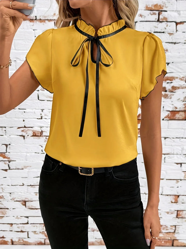 Bethany - Blocco Colore Camicia A Maniche Corte