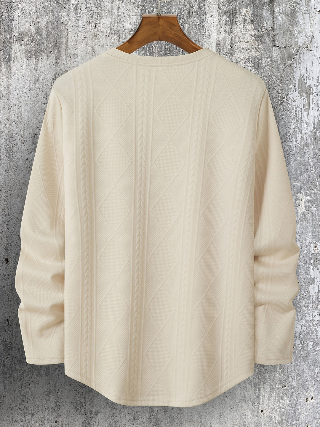 Lyman - Felpa Con Cappuccio a Maniche Lunghe Con Motivo Geometrico