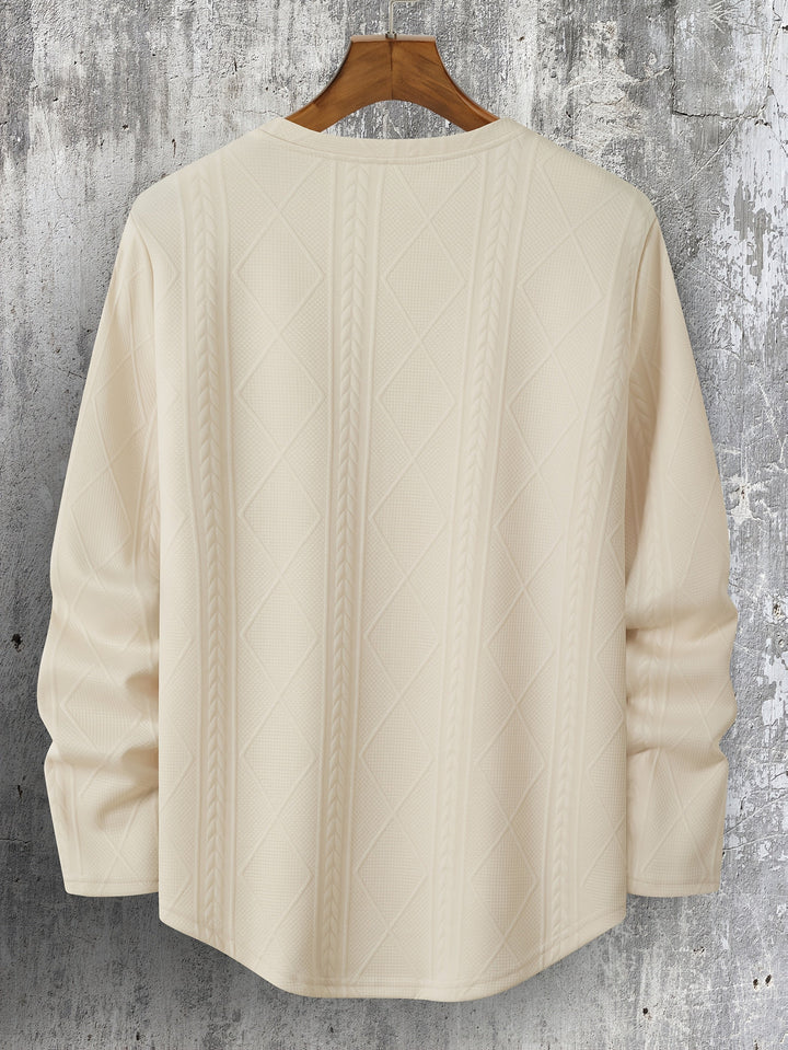 Lyman - Felpa Con Cappuccio a Maniche Lunghe Con Motivo Geometrico
