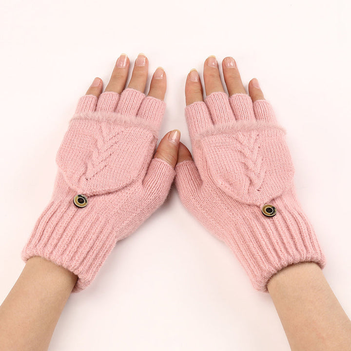 GloveGleam - Guanti Senza Dita Lavorati a Maglia