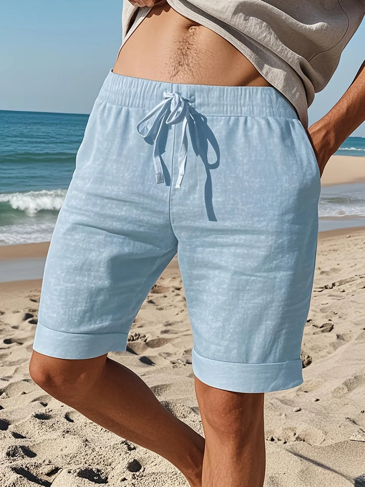 Callan - Pantaloncini Casual In Lino Con Tasca