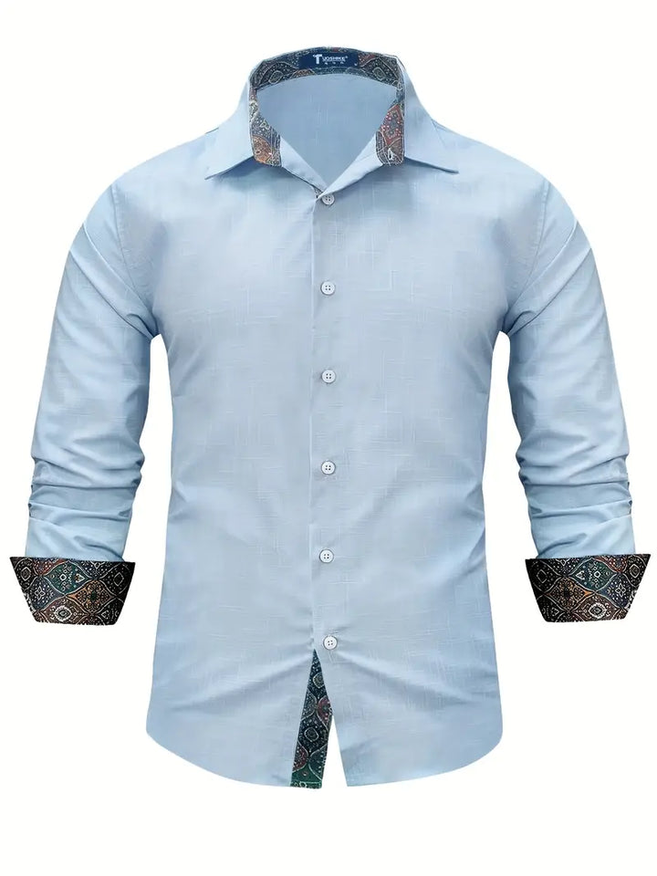 Teodoro - Camicia a Maniche Lunghe Con Bottoni
