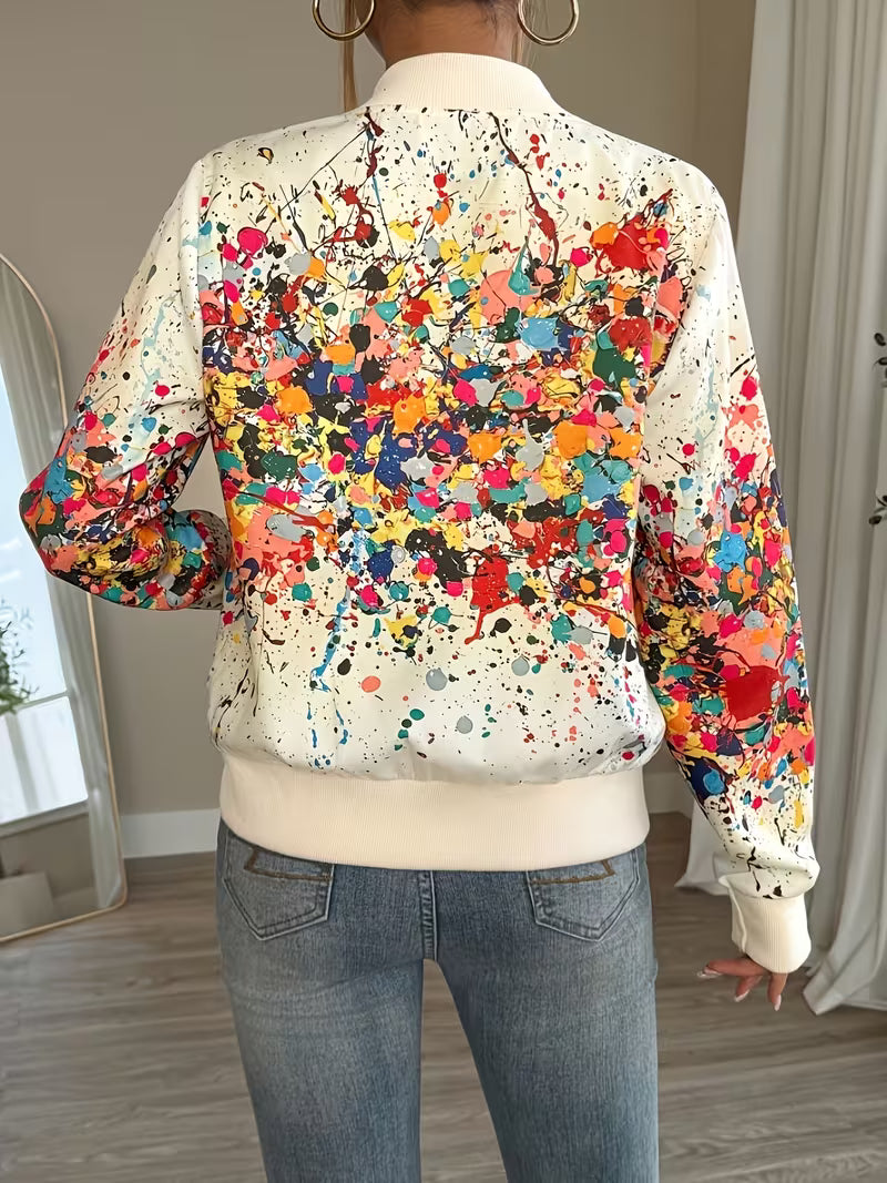 Riena - Giacca Con Vivace Stampa Tie-Dye