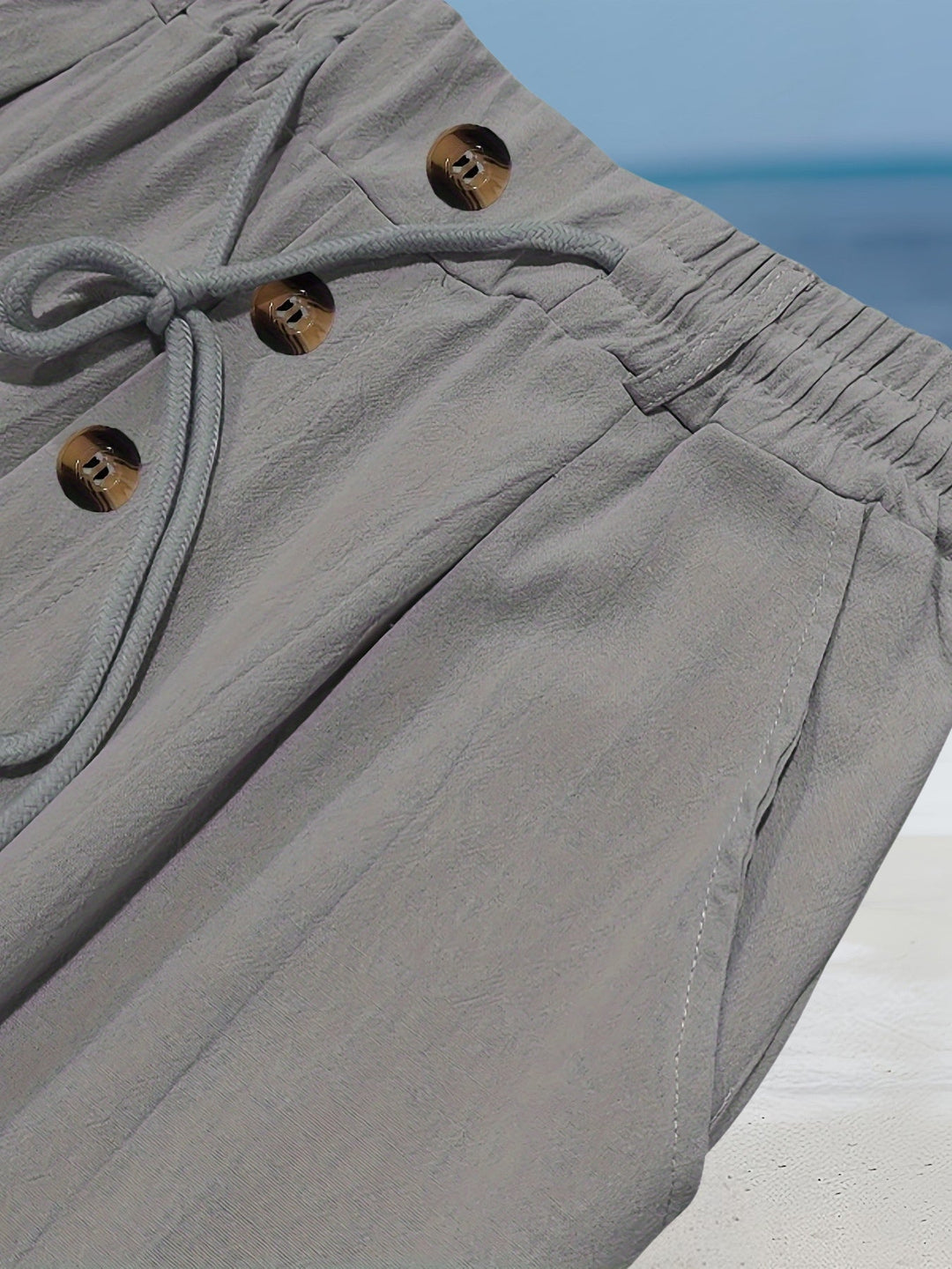Aznar - Casual Lino Elastico Pantaloni
