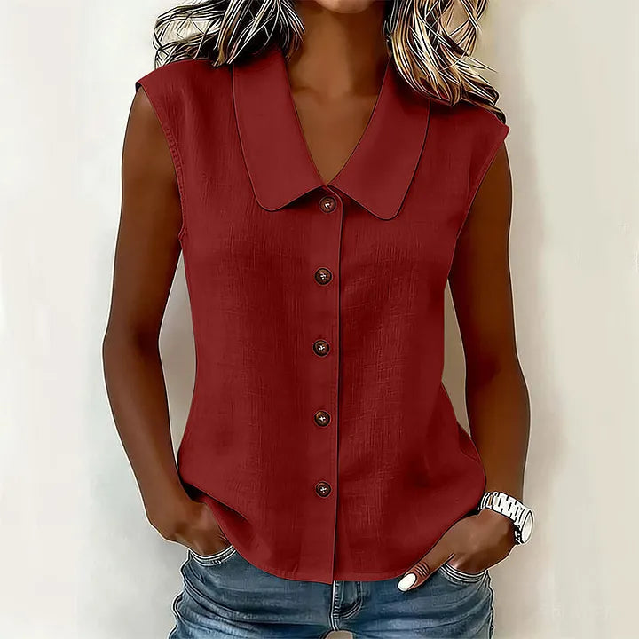 Chisato - Camicia Con Scollo a V E Bottoni