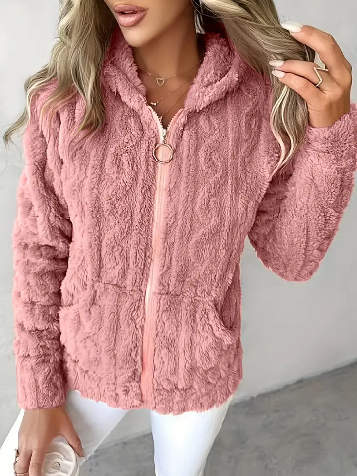 Ganka - Felpa Con Cappuccio e Zip a Maniche Lunghe