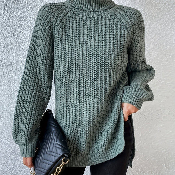 Felina - Maglione a Collo Alto in Maglia a Maniche Lunghe