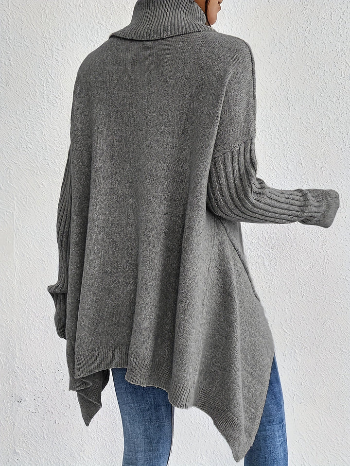 Matthias - T-Camicia Casual Con Cappuccio e Orlo Asimmetrico