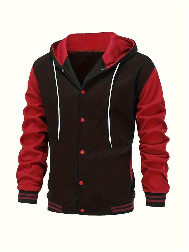 Askhat - Giacca Da Baseball A Maniche Lunghe Con Cappuccio