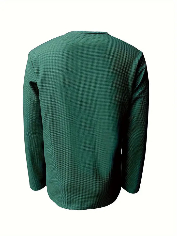 Pablo - Camicia Informale Lavorato a Maglia a Maniche Lunghe