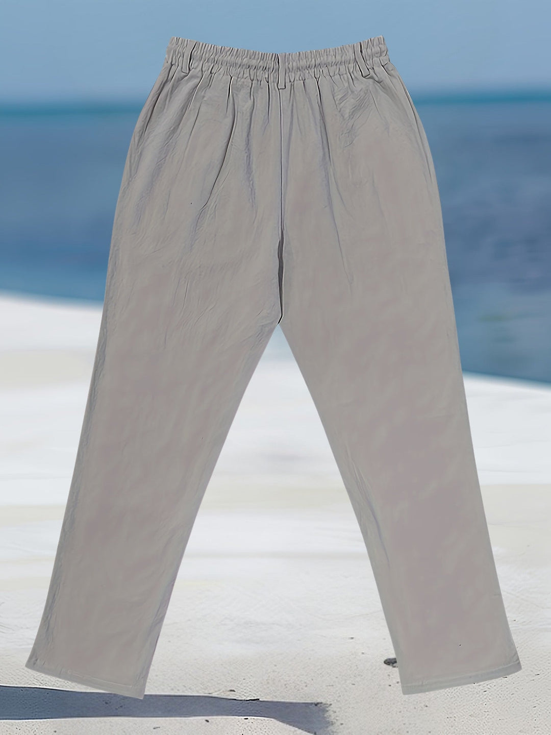 Aznar - Casual Lino Elastico Pantaloni