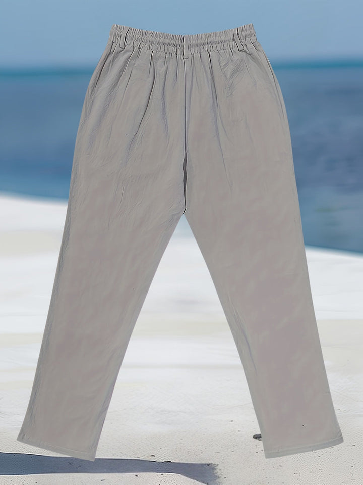 Aznar - Casual Lino Elastico Pantaloni