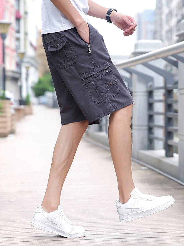 Fedde - Pantaloncini Cargo Leggeri Con Tasca