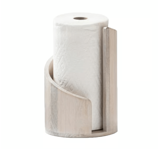 WoodRipple - Portarotolo in Legno per Carta Igienica