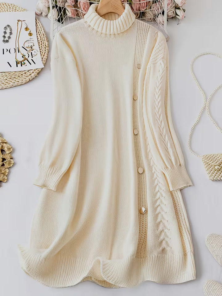 Malkina - Comodo Abito-Maglione a Maniche Lunghe