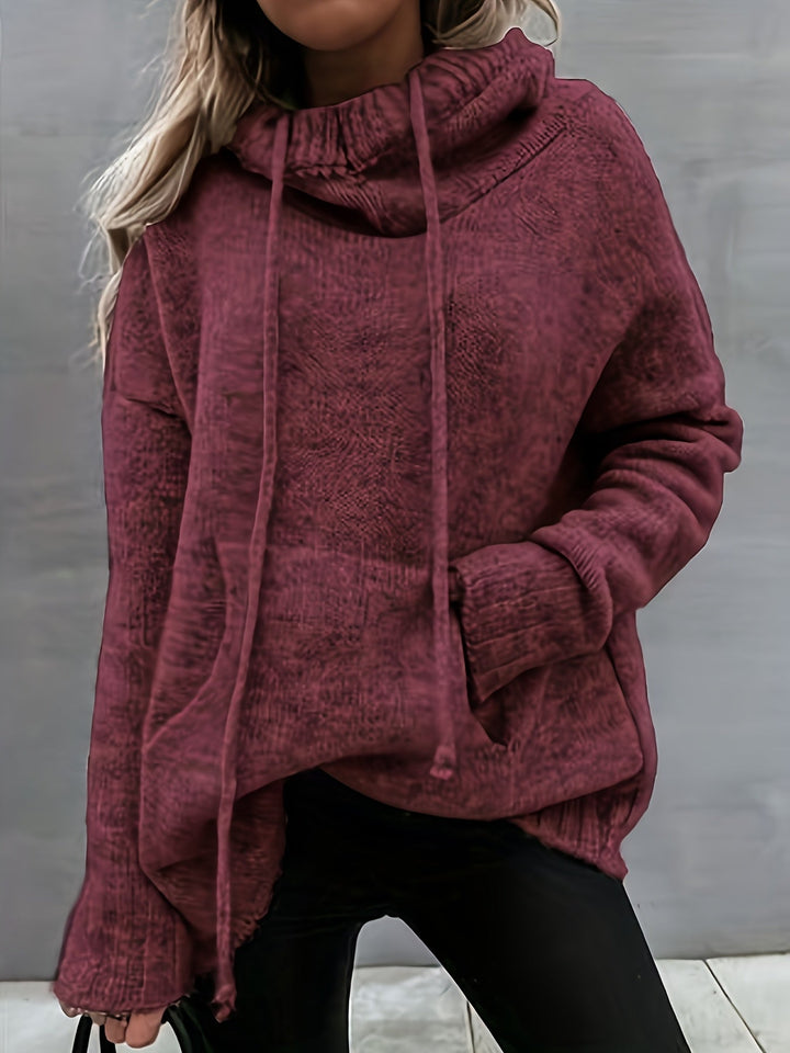 Zelina - Maglione a Maniche Lunghe Con Tasca