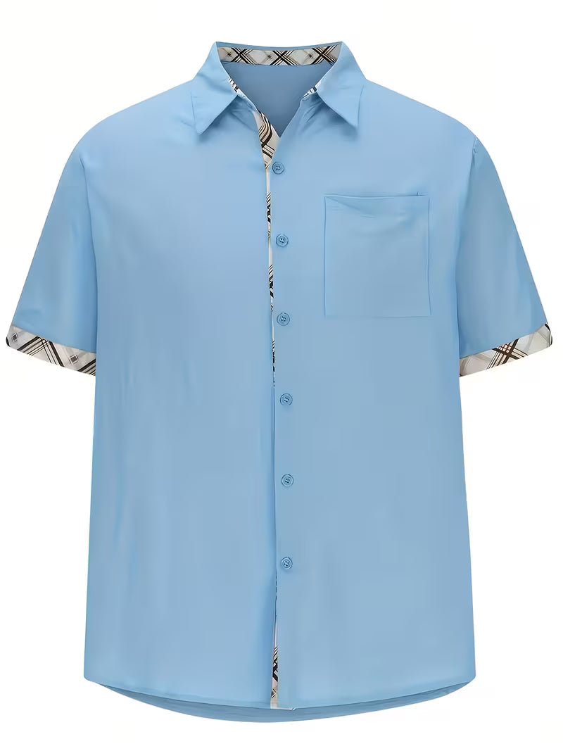 Kolby - Camicia a Quadri Patchwork Con Tasca