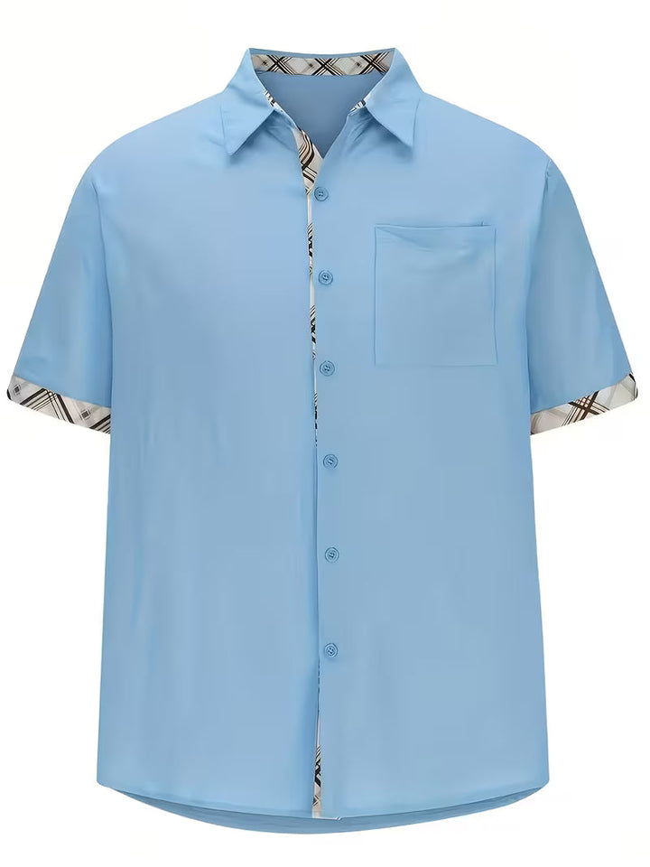 Kolby - Camicia a Quadri Patchwork Con Tasca