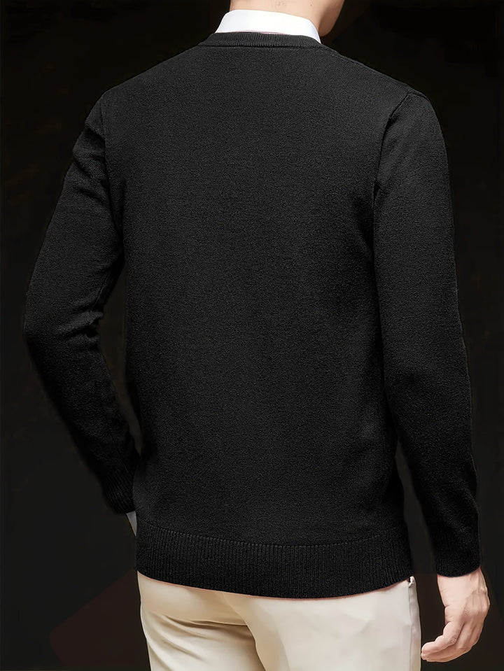 Dionysis - Maglione Lavorato a Maglia Con Scollo a V “Cross Border”