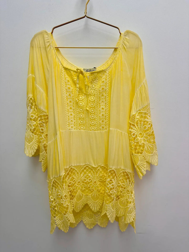Lurdes - Camicia Elegante Con Scollo Rotondo