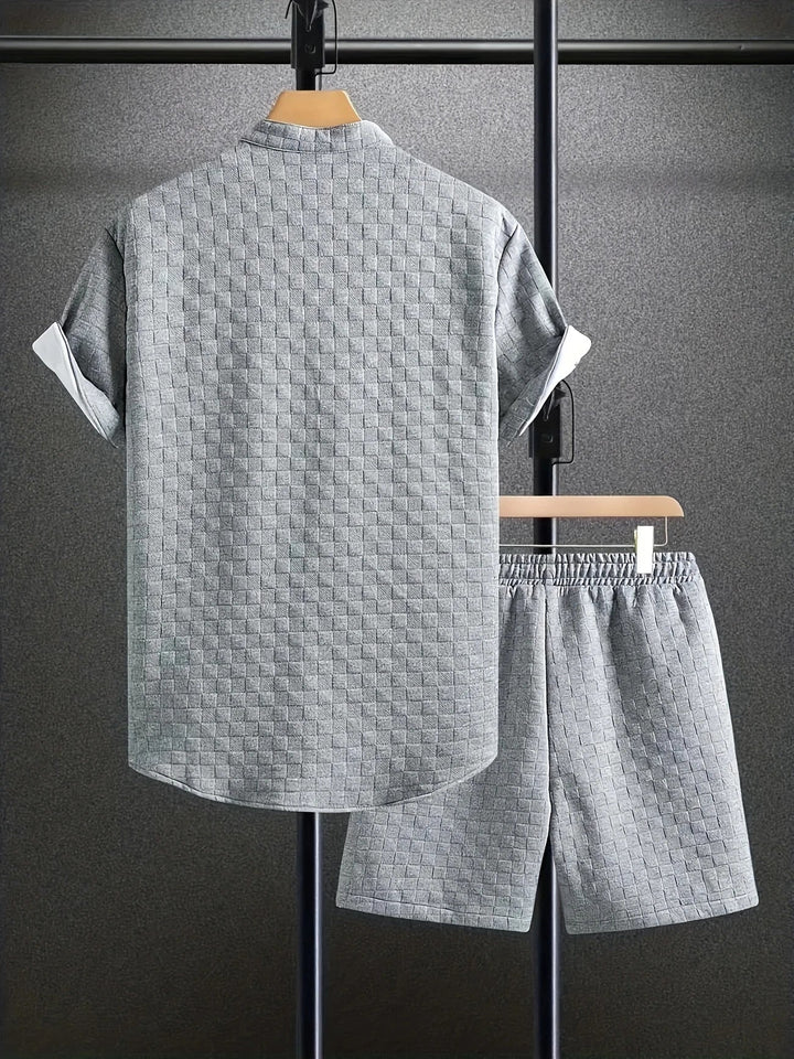 Zane - Set Casual Estivo Con Camicia a Maniche Corte e Pantaloncini