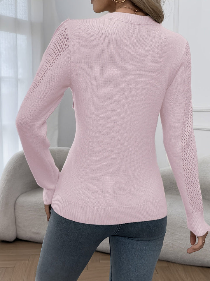 Thindra - Maglione Con Frange e Maniche Lunghe