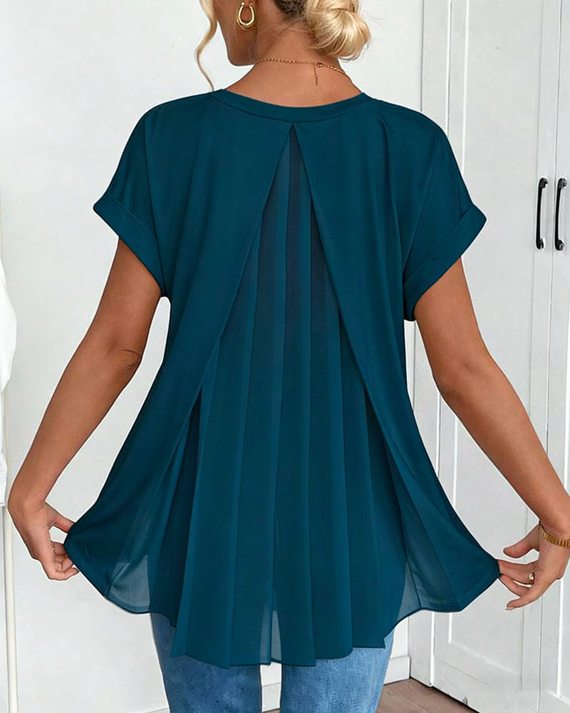 Liyanna - Maglietta a Maniche Corte in Patchwork
