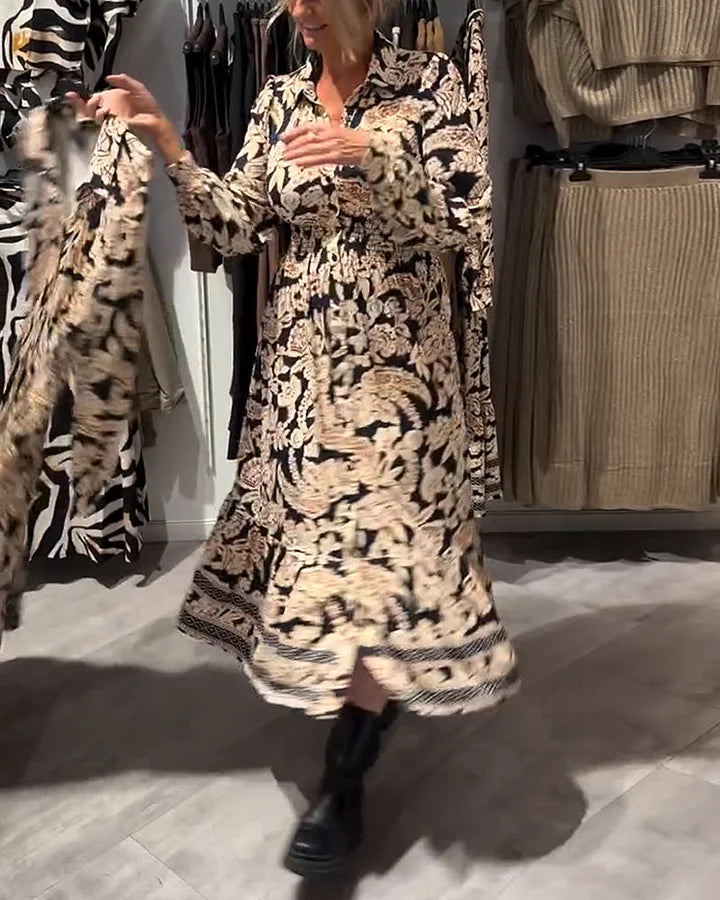 Merle - Abito alla Moda Con Motivi Decorativi