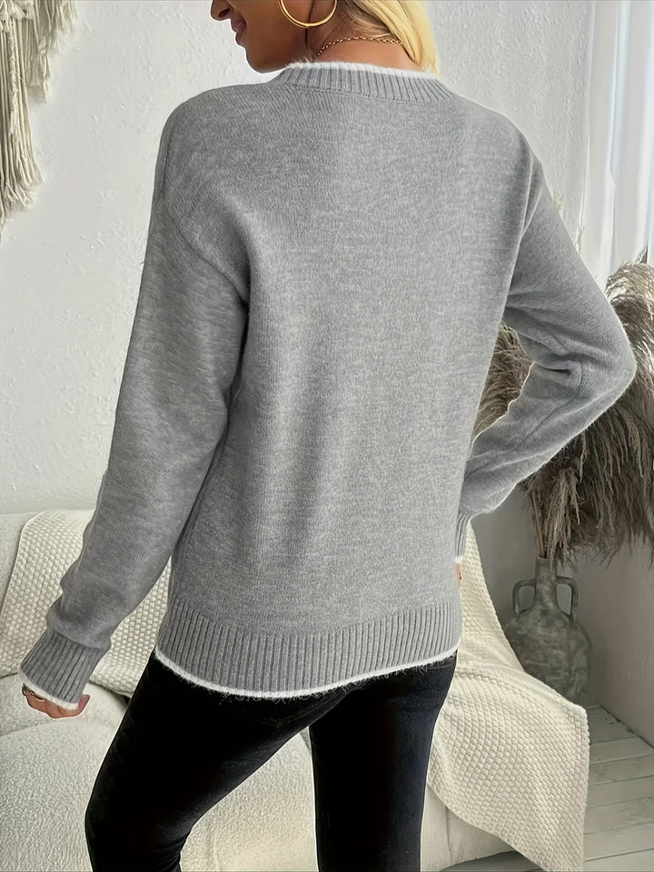 Fedele - Maglione Natalizio Con Fiocchi Di Neve