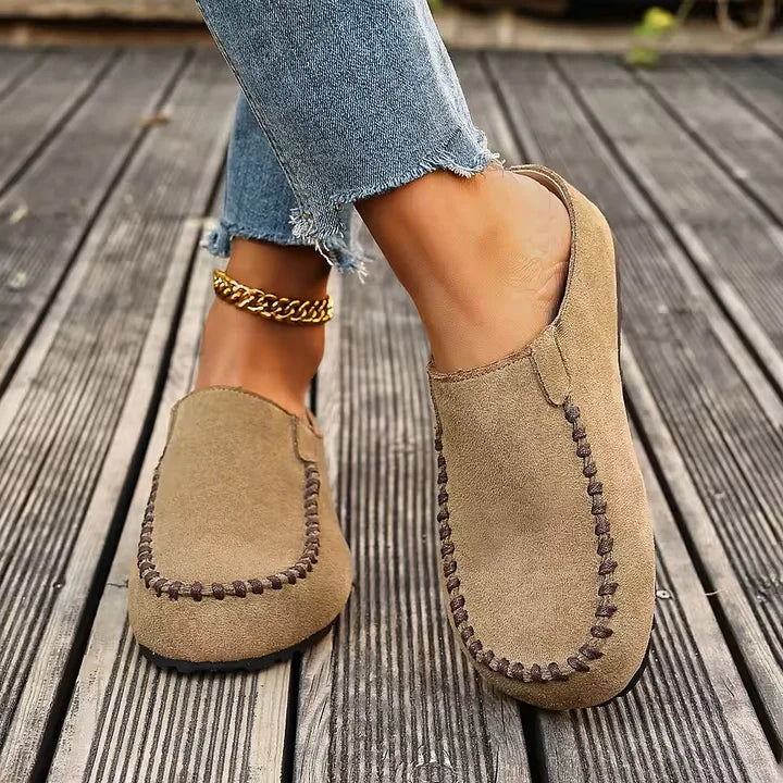 Lidja - Mules In Pelle Vintage