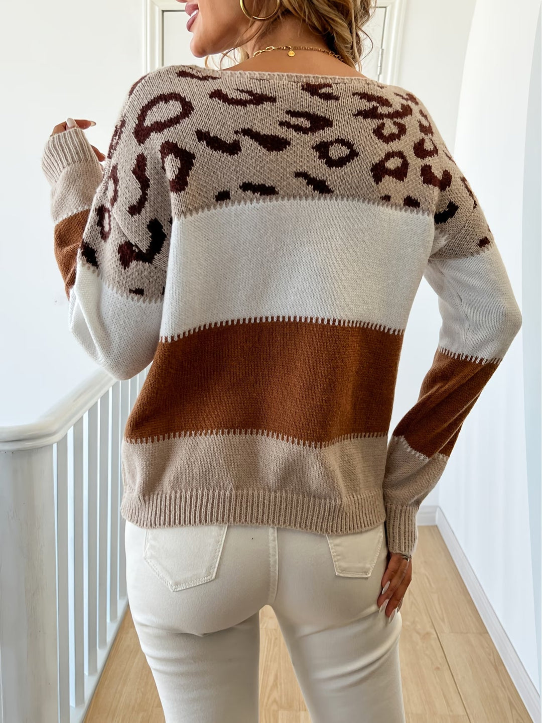 Lona - Maglione Lavorato a Maglia Con Stampa Leopardata