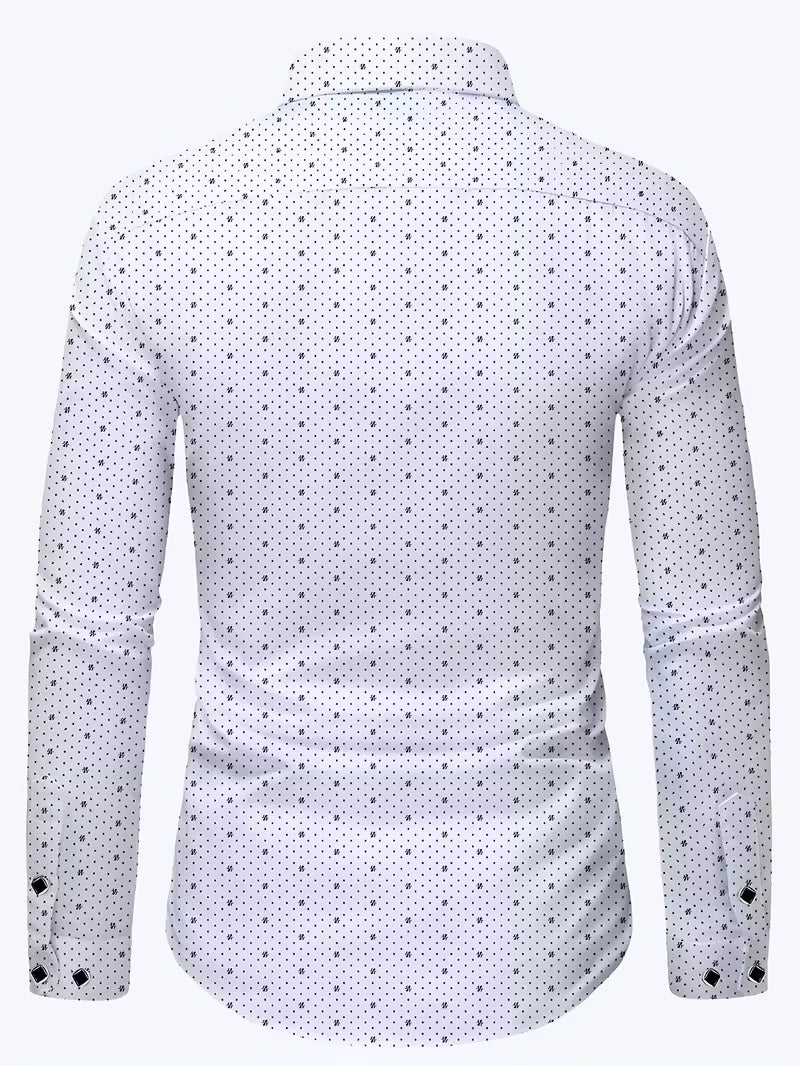 Spyros - Camicia a Maniche Lunghe Con Abbottonatura Frontale