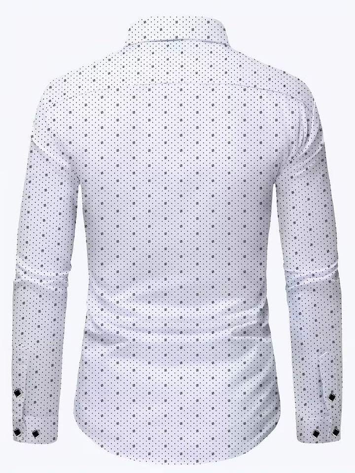 Spyros - Camicia a Maniche Lunghe Con Abbottonatura Frontale
