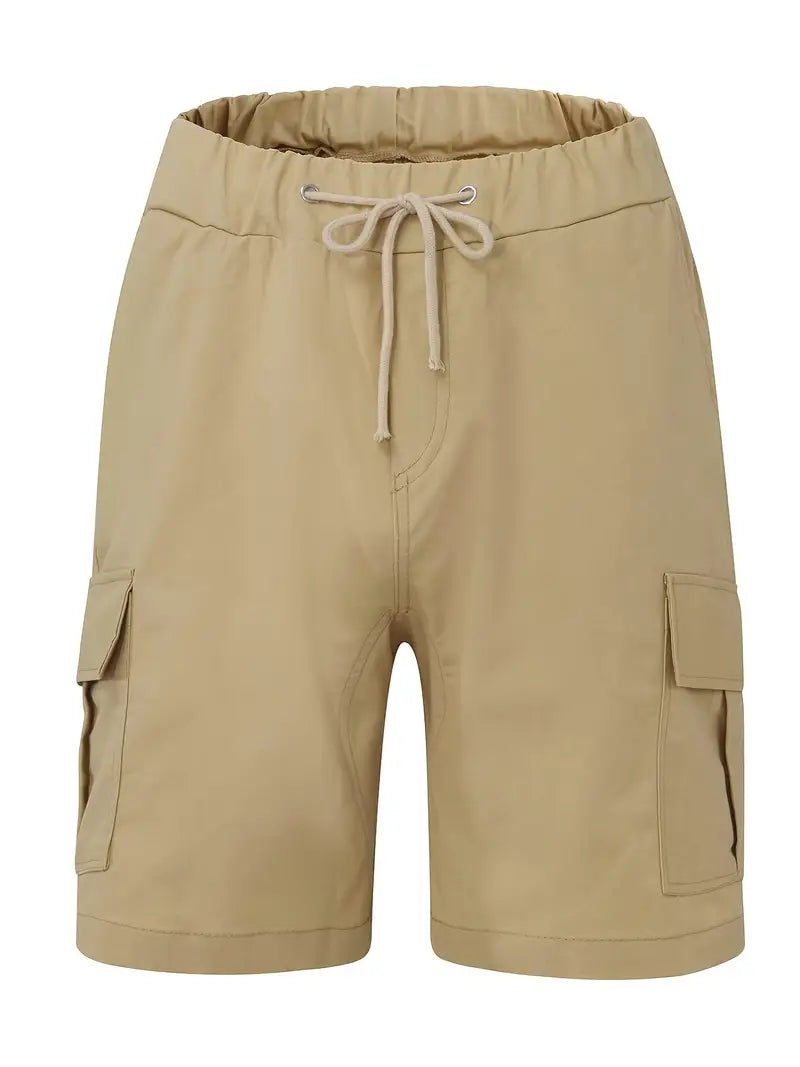 Jelte - Pantaloncini Cargo Casual Non Elasticizzati Con Coulisse