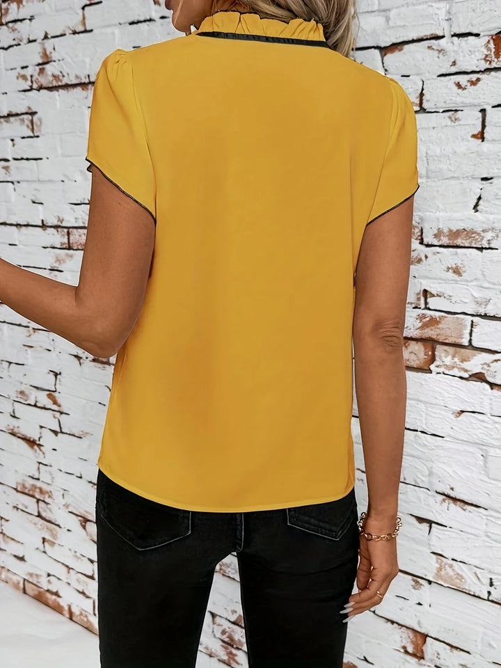 Bethany - Blocco Colore Camicia A Maniche Corte