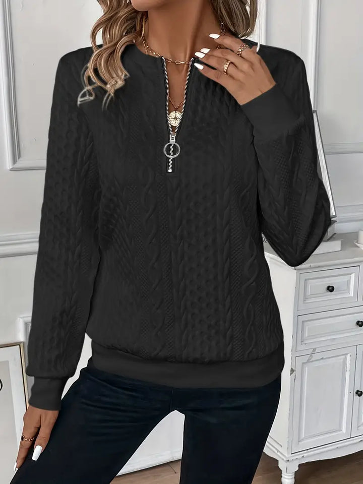 Karoline – Maglione Elegante e Comodo Con Zip